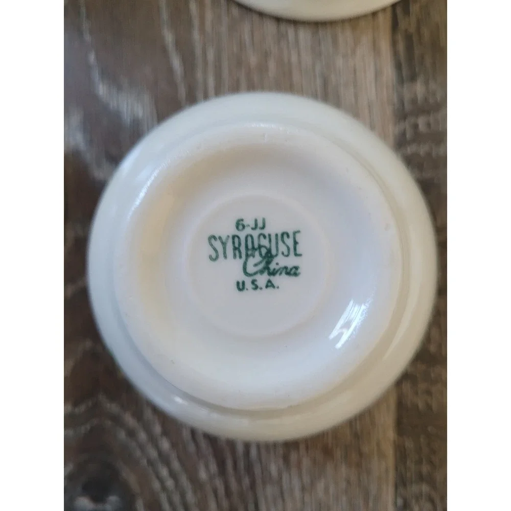 Vintage Syracuse China Dessert Bowls Apple Blossom Mid-Century‎ Modern Set of 4